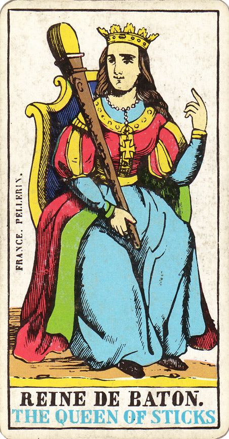 Tarotová karta Královna holí