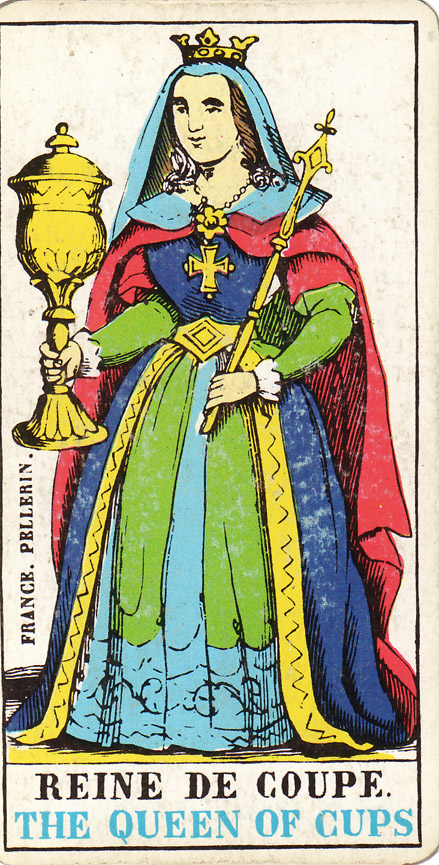 Tarotová karta Královna pohárů